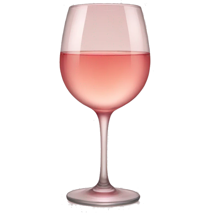 Rosé glass emoji
