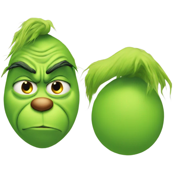 Grinch with a big butt emoji