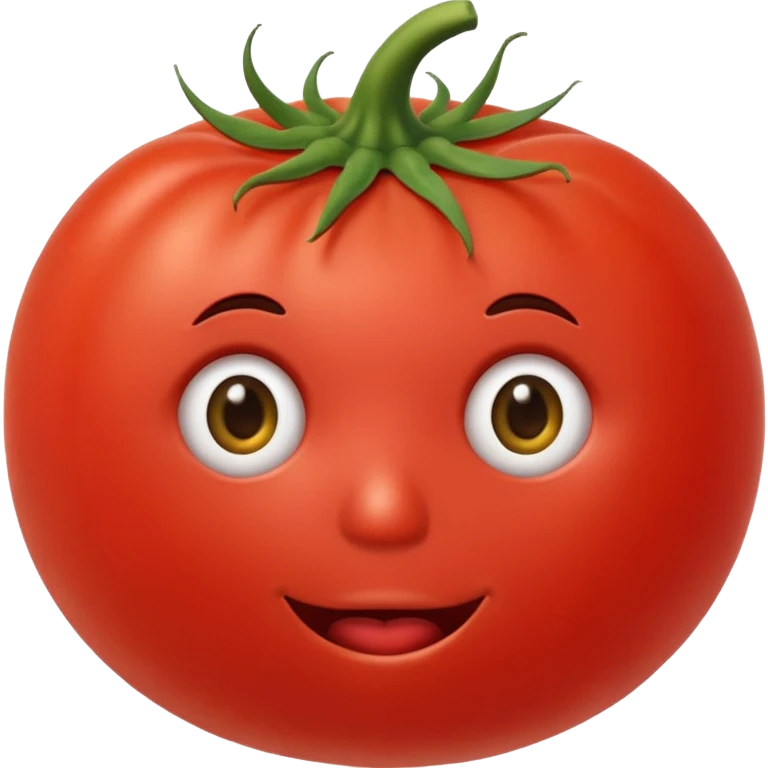 Eine Tomate mit Gesicht welche Arme hat emoji