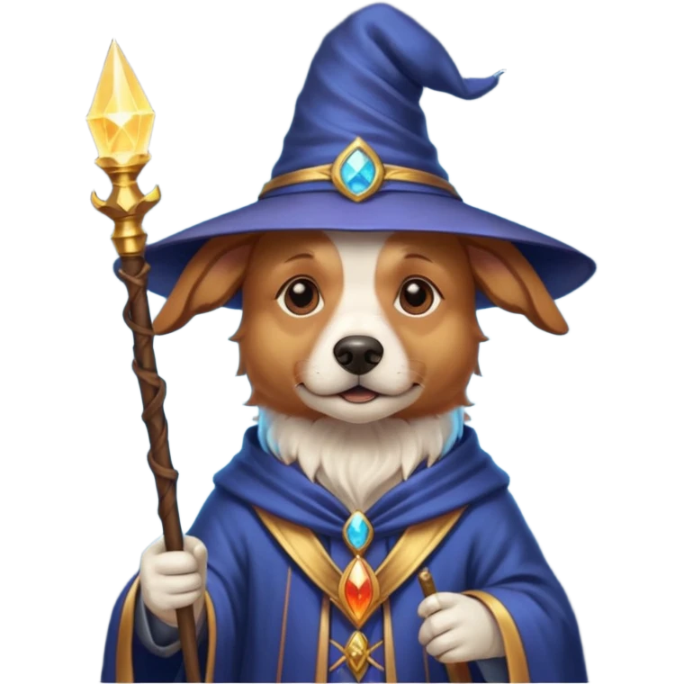 Dog wizard emoji