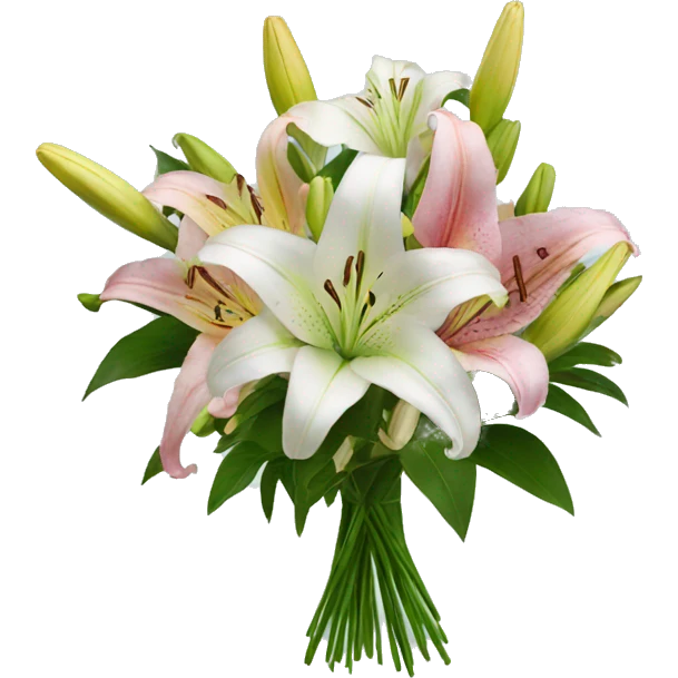 lilies bouquet emoji