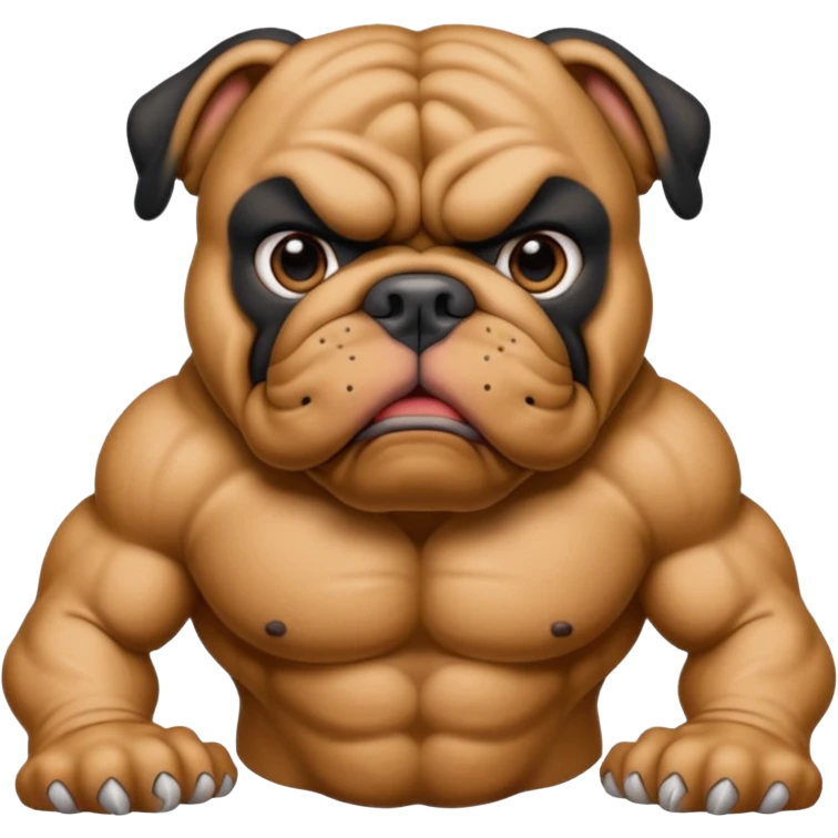 black bulldog Y3 emoji