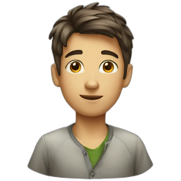 Smart boy emoji
