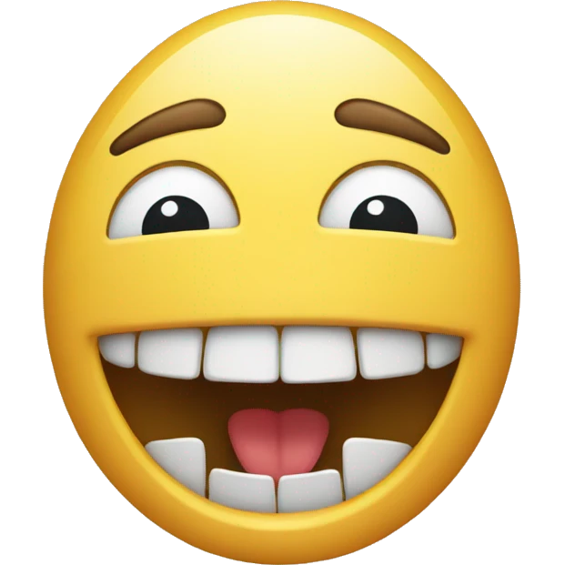 emoji with teeth emoji