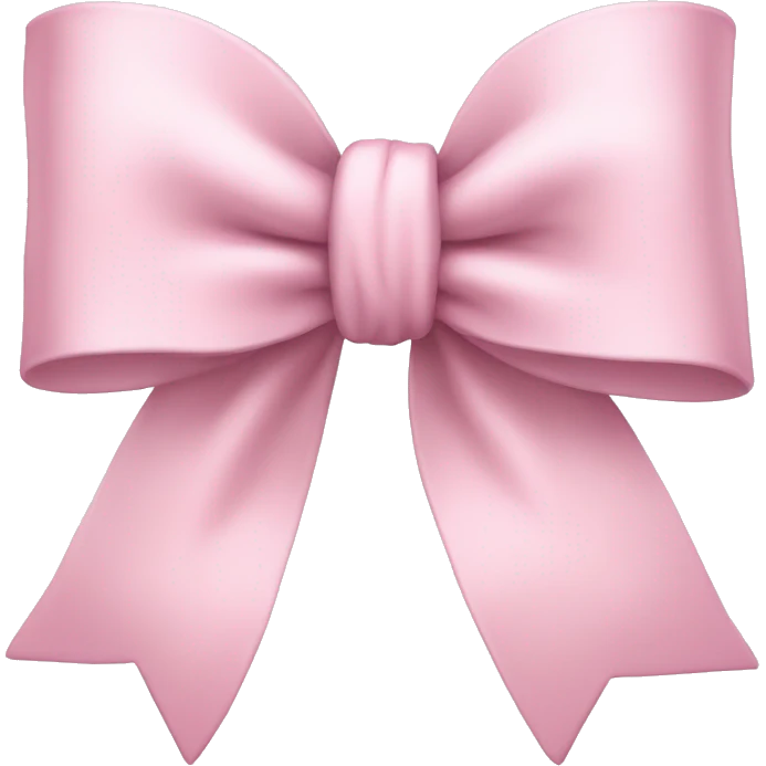 Pale pink large bow  emoji