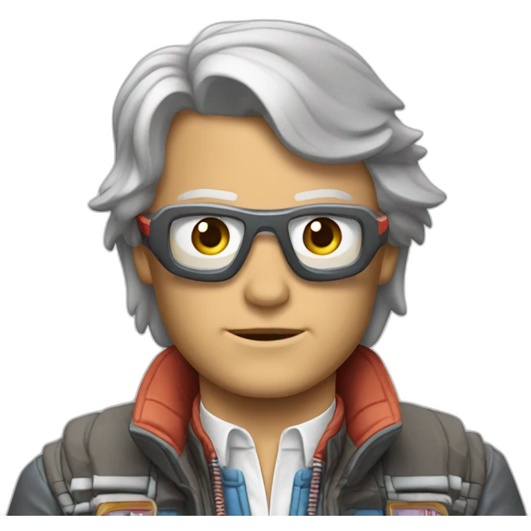 Marty mcfly back to the future emoji