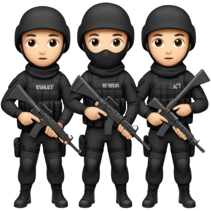 SWAT with balaclavas emoji