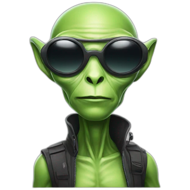 alien with sunglasses emoji