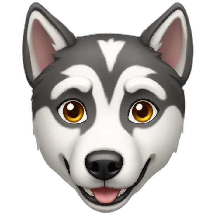 huskey dog emoji
