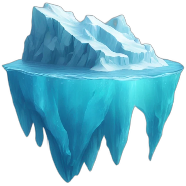 iceberg underwater emoji