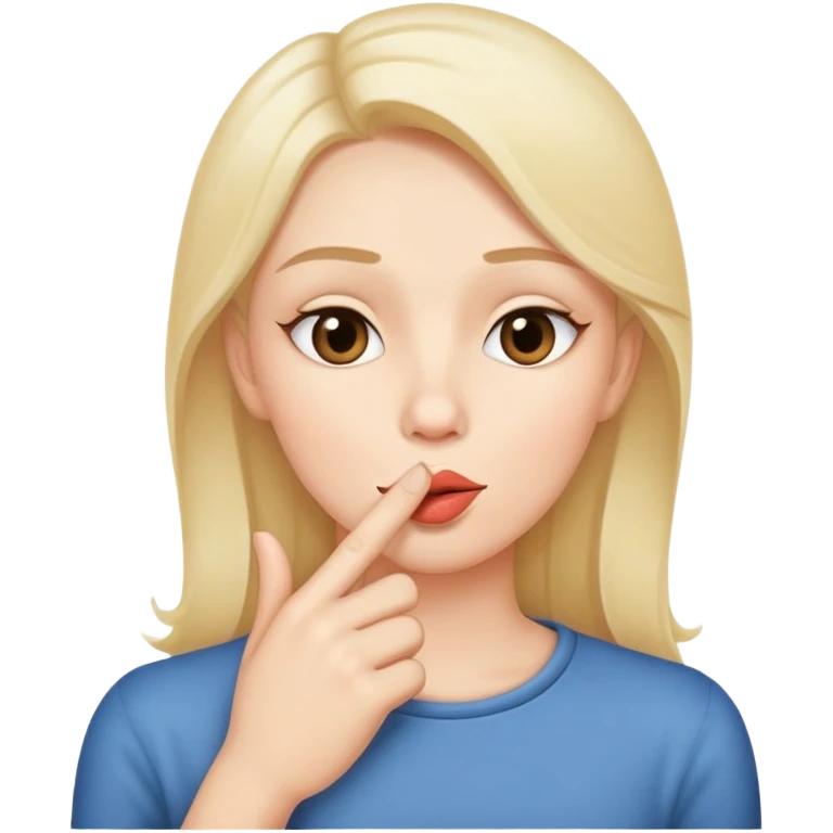 finger over lips shushing shhh gesture emoji