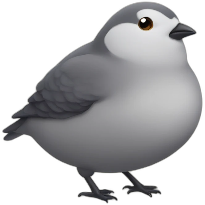Fat bird emoji