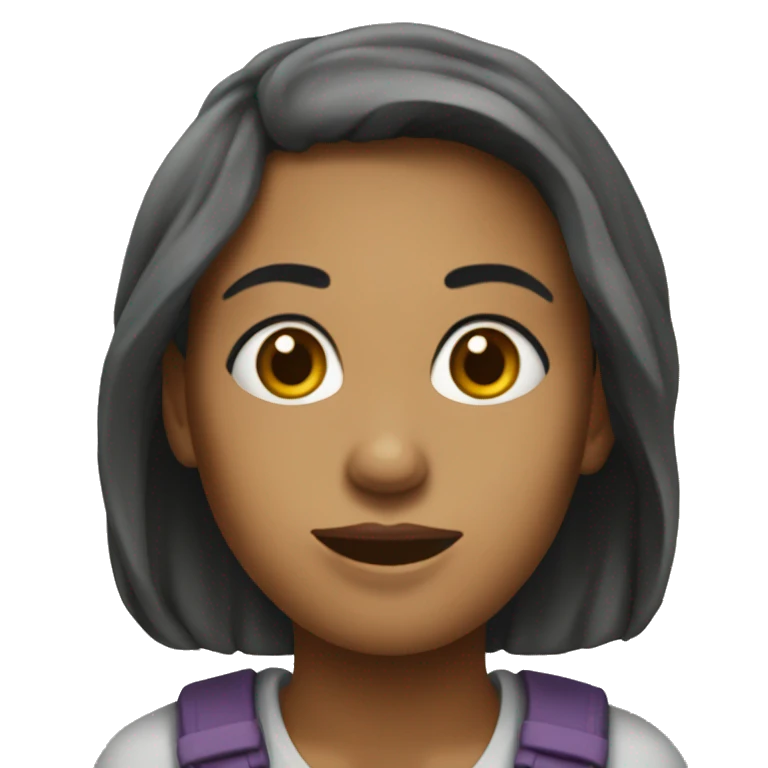 Uma mulher com cara de Deboche emoji
