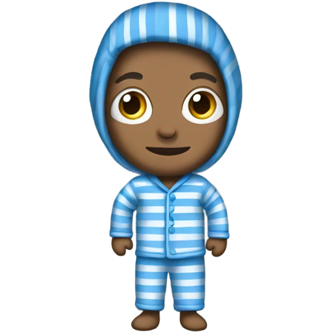 blue striped pajama  emoji