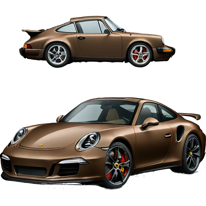 Brown porche 911gts emoji