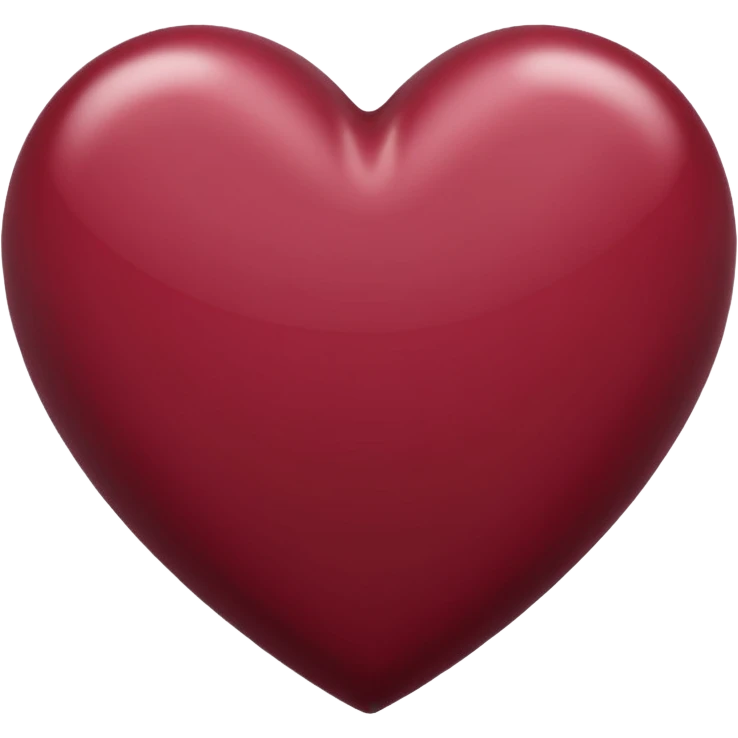 Maroon heart emoji