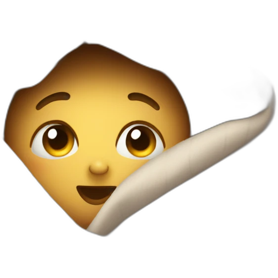 little bump under the blanket emoji