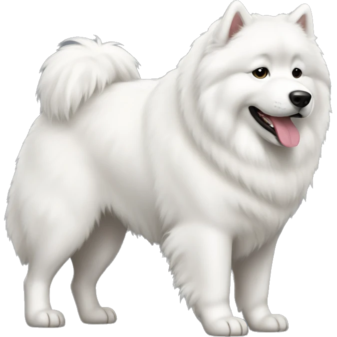 Samoyed full body emoji