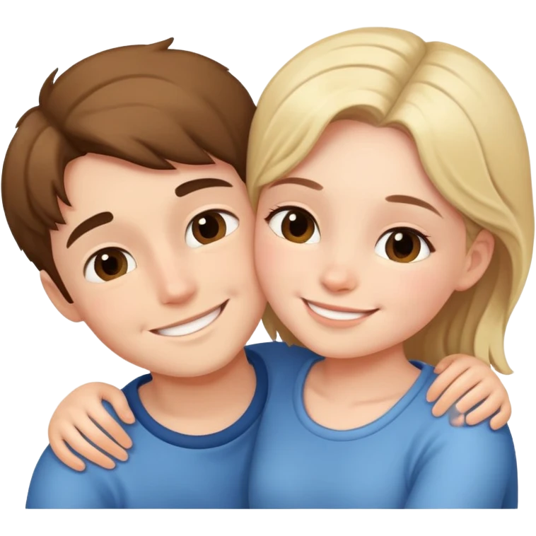 girl and boy cuddling emoji