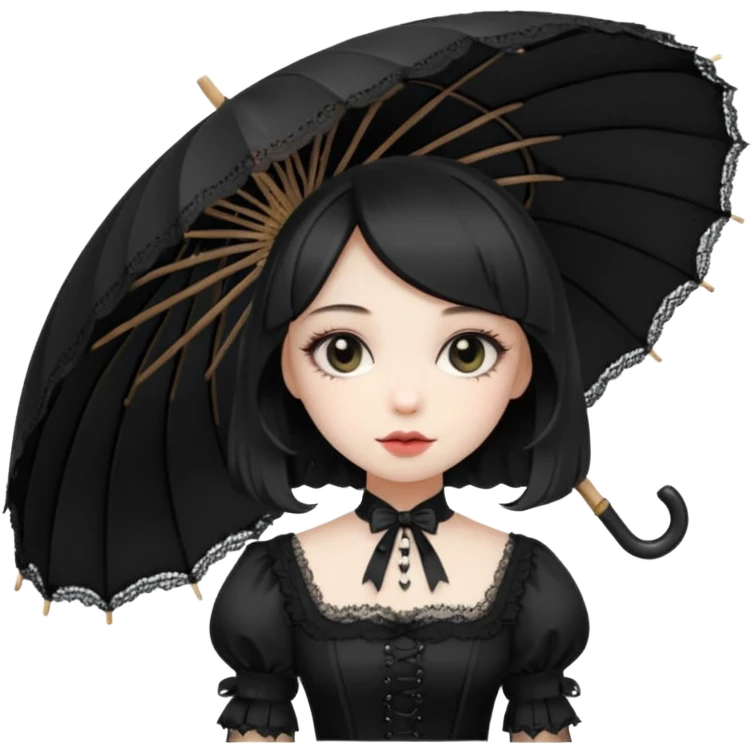 Gothic Lolita girl emoji