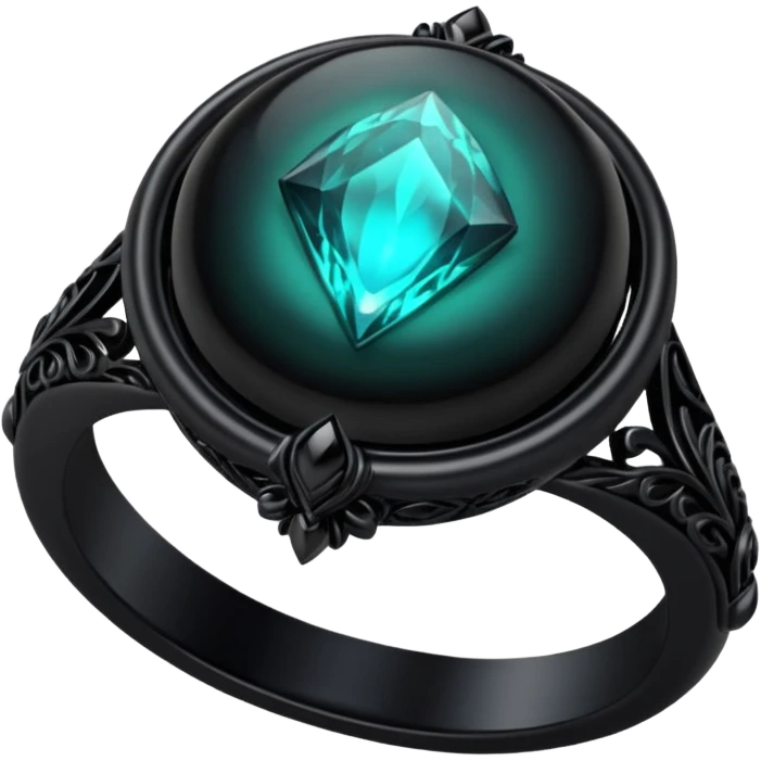 Cursed ring – Black jewel, eerie aura











 emoji