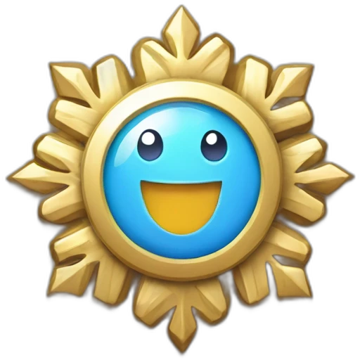 badge, medal, new year, snowflake, pokemon, picture, book, paper emoji