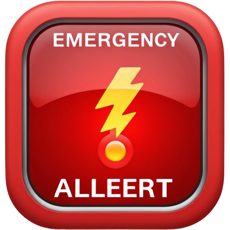 emergency alert notification emoji