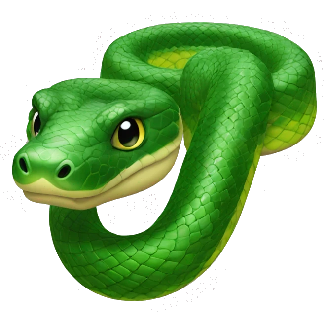 anaconda green emoji