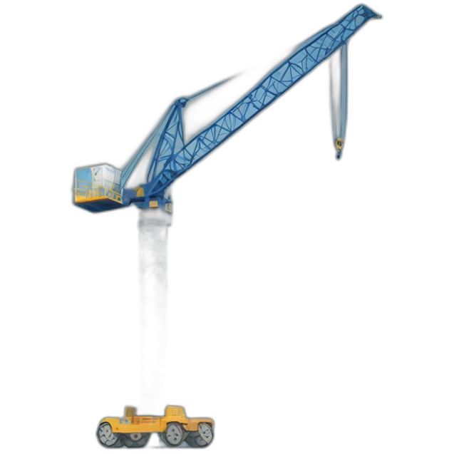 crane blue background emoji
