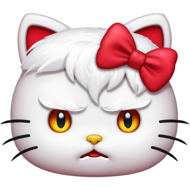 Angry hello kitty  emoji