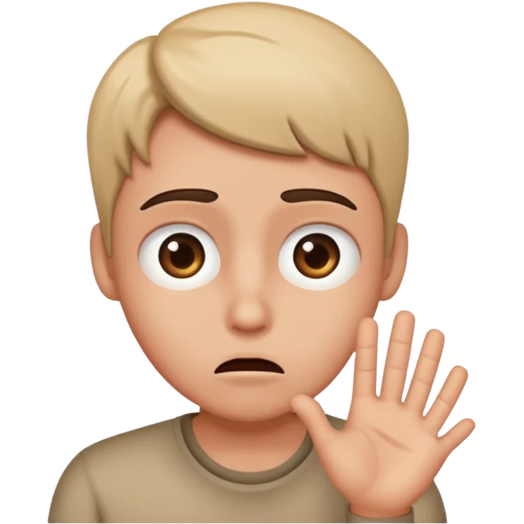 Scared but intrigued  emoji