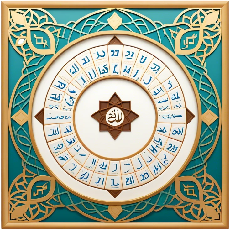 Ramadan calendar turkis  emoji