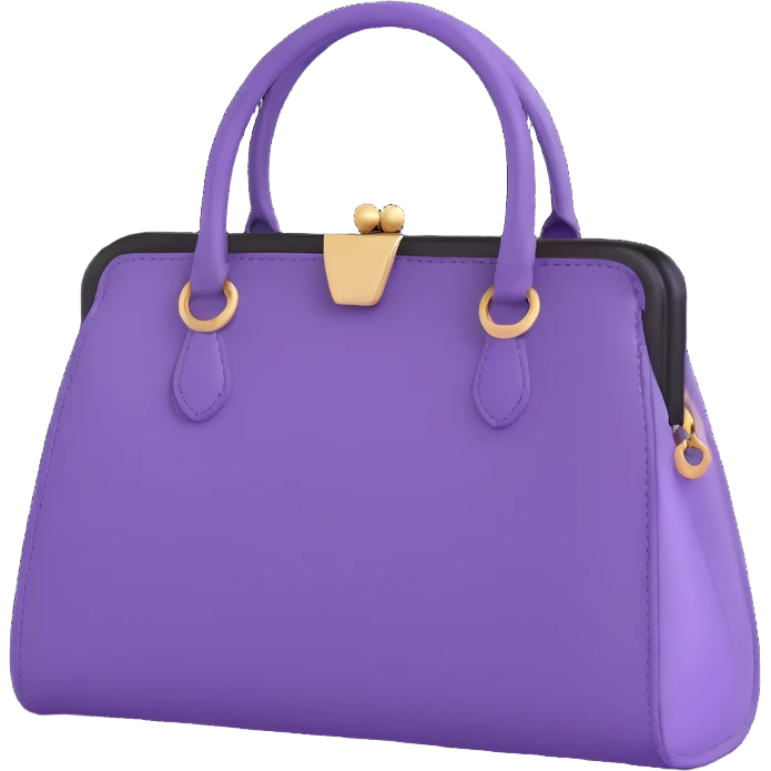 Purple goth purse emoji