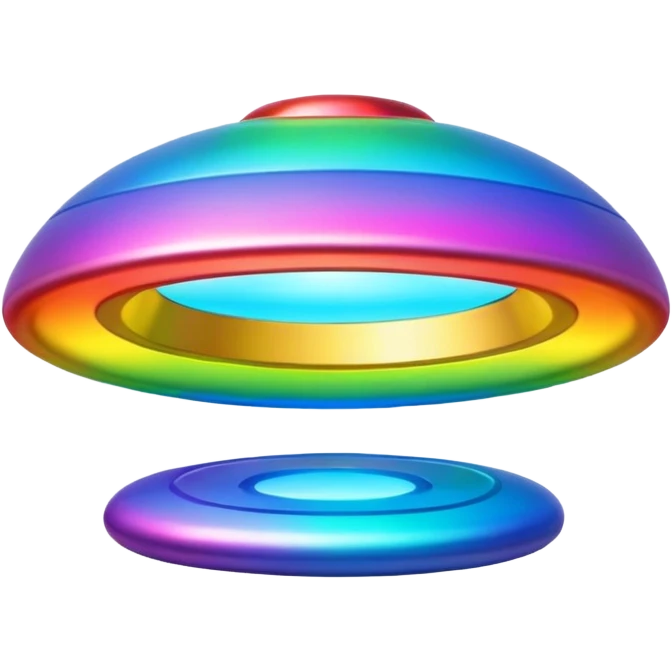 ufo rainbow colors emoji