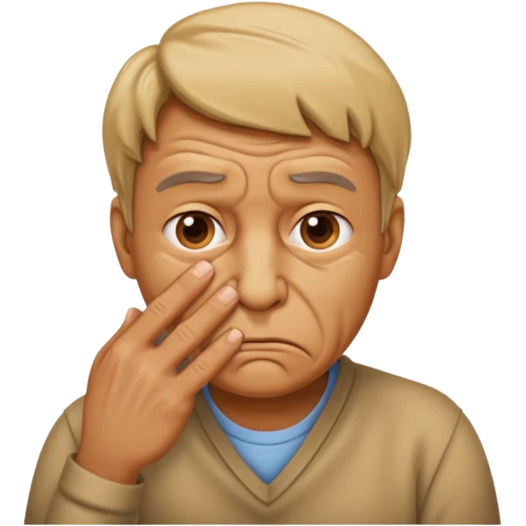 Person holding nose because something else is stinky emoji