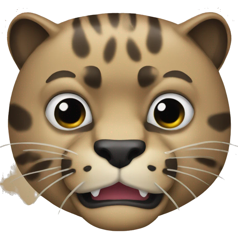 panther with mouth open  emoji
