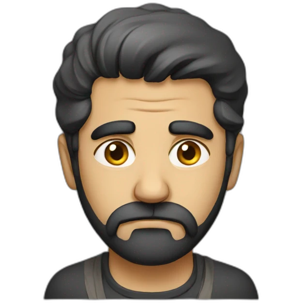 Persian man sad emoji