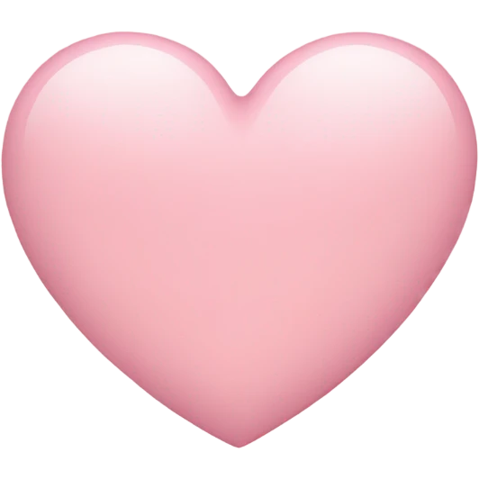 Light pink heart emoji