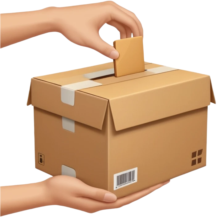 handing box normal package emoji
