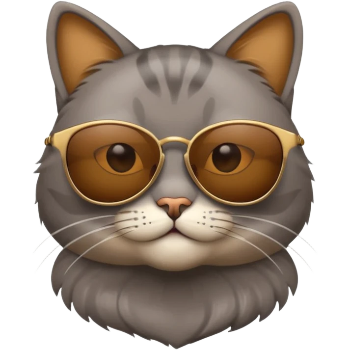 Cat wearing sunglasses emoji