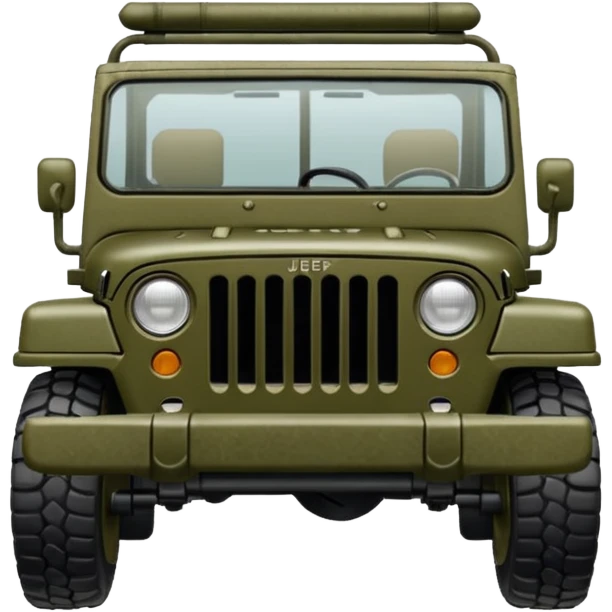 Military jeep emoji
