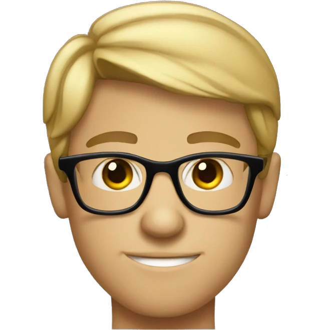 Infj nerd with glasses emoji