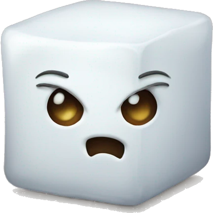 sugar cube evil emoji