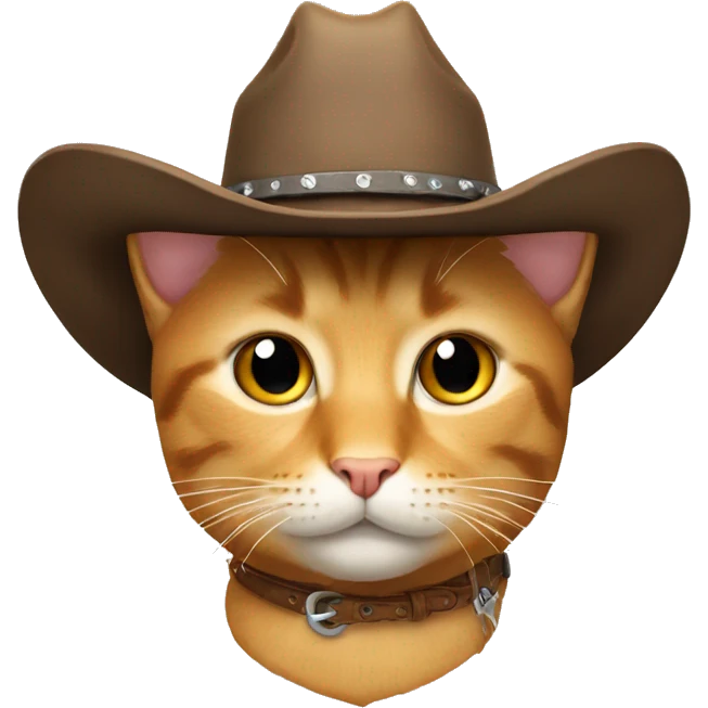 cat with cowboy hat emoji