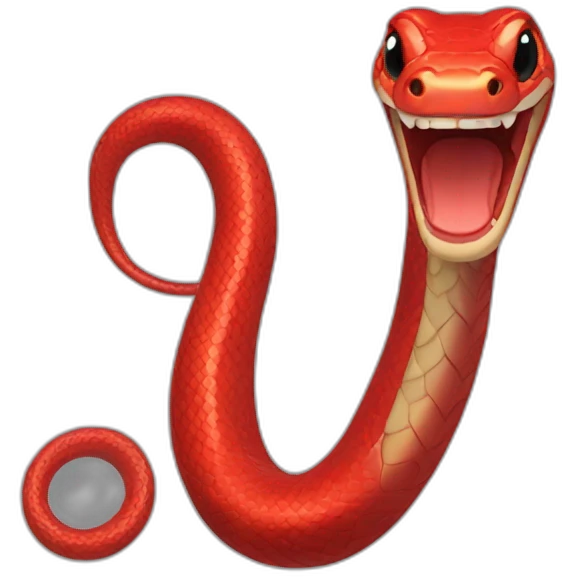 Red snake emoji