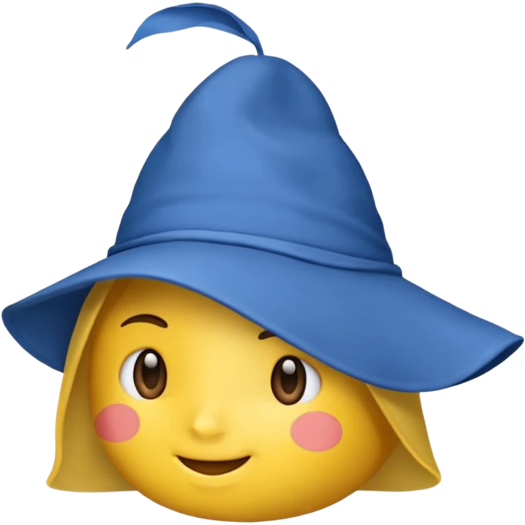 Головной убор синяя джинсовая панамка со шнурком emoji