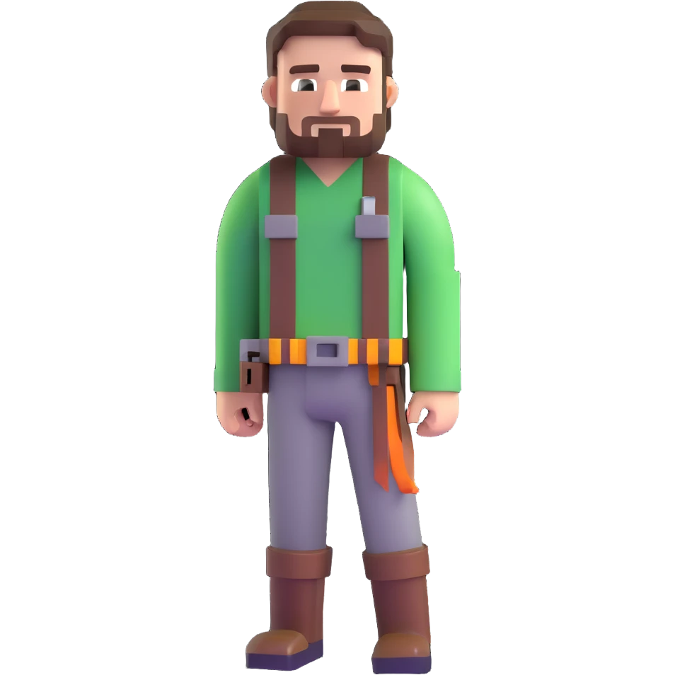 Garetr Garrison adventurer from Minecraft movie emoji