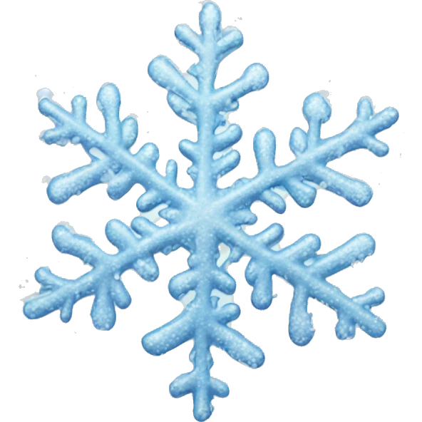 Melting snowflake emoji