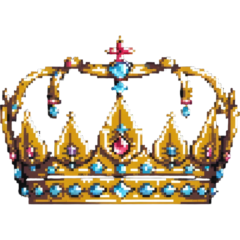 ornate royal crown with jewels emoji
