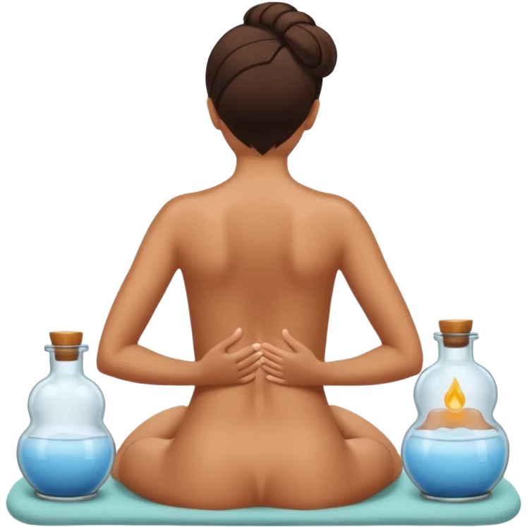 make me an emoji where they do a bank massage or vacuum massage with those little glass jars on the back emoji